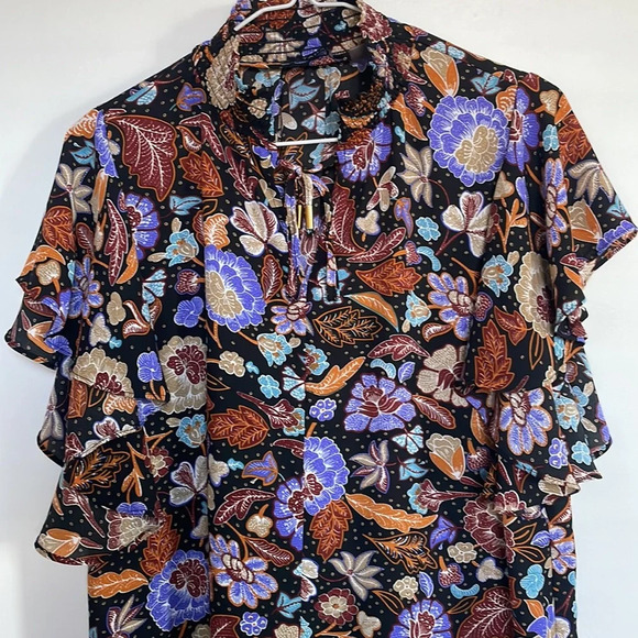 T Tahari Patterned Blouse - Picture 2 of 3